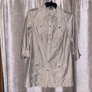 Taupe Shirt Jacket by Chico’s